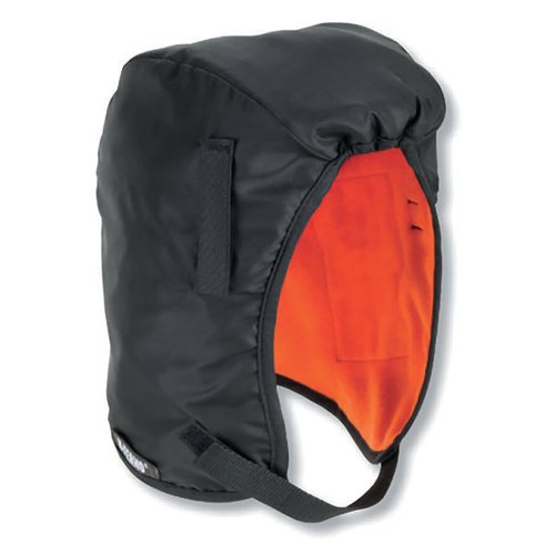 ERGODYNE HARD HAT FLEECE LINER ECONOMY BLACK/ORANGE EY6840