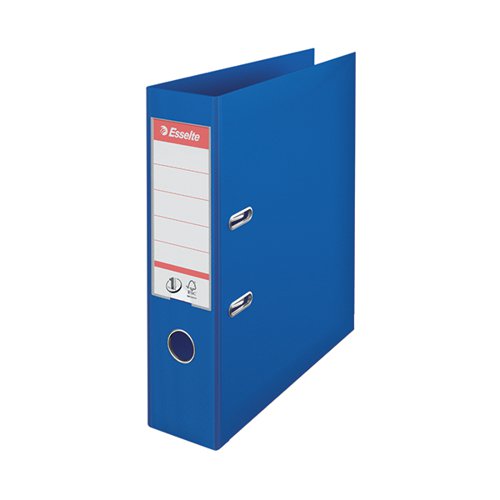 ESSELTE NO 1 LEVER ARCH FILE SLOTTED 75MM A4 BLUE (PACK OF 1