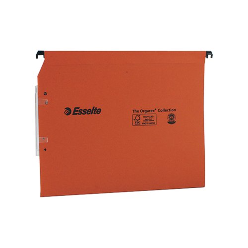 ESSELTE ORGAREX 30MM LATERAL FILE A4 ORANGE (PACK OF 25) 216