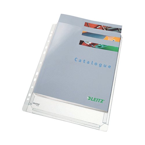 LEITZ EXPANDING POCKET HEAVY DUTY GUSSETED TOP OPENING A4 CL
