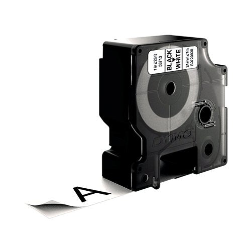 DYMO 53713 D1 LABELMAKER TAPE 24MM X 7M BLACK ON WHITE S0720930