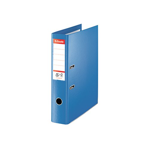 ESSELTE 75MM LEVER ARCH FILE POLYPROPYLENE FOOLSCAP BLUE (PA