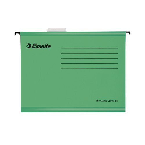 ESSELTE CLASSIC FOOLSCAP SUSPENSION FILE GREEN (PACK OF 25)