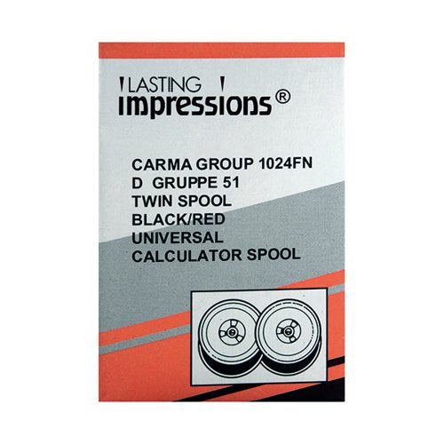 FACIT 1024FN FABRIC RIBBON BLACK/RED 7024