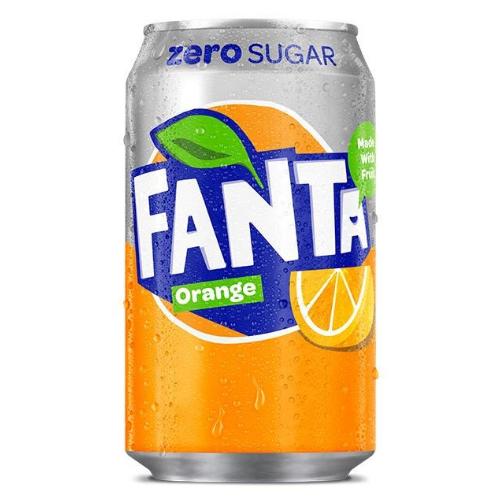 FANTA ZERO ORANGE CANS (330ml) x 24