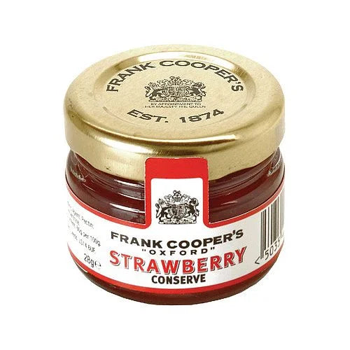 FRANK COOPER'S STRAWBERRY JAM PORTIONS GLASS (28g) x 96