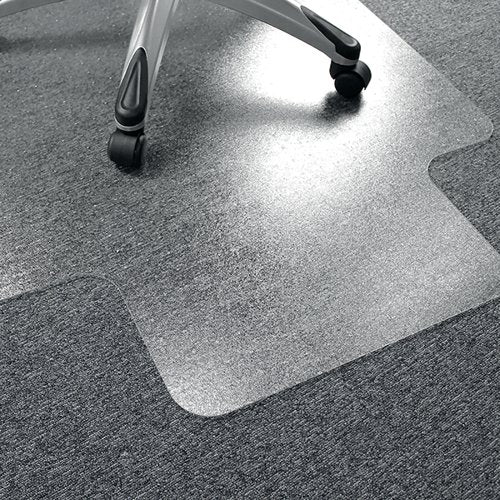 FLOORTEX CLEARTEX PVC CHAIR MAT CARPET LIPPED 1200X900X2.2MM