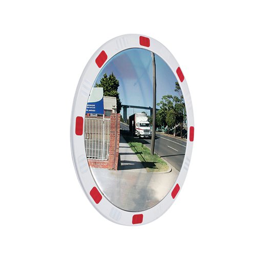 PREMIUM REFLECTIVE CIRCULAR TRAFFIC MIRROR 600MM DIAMETER WI