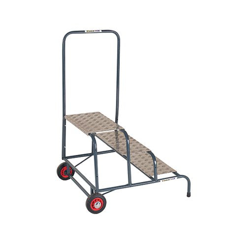 CLIMB-IT WIDE WORK STEPS WITH CHEQUER PLATE 3 TREAD 200MM PL