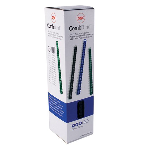 GBC COMBBIND A4 10MM BINDING COMBS BLACK (PACK OF 100) 40281
