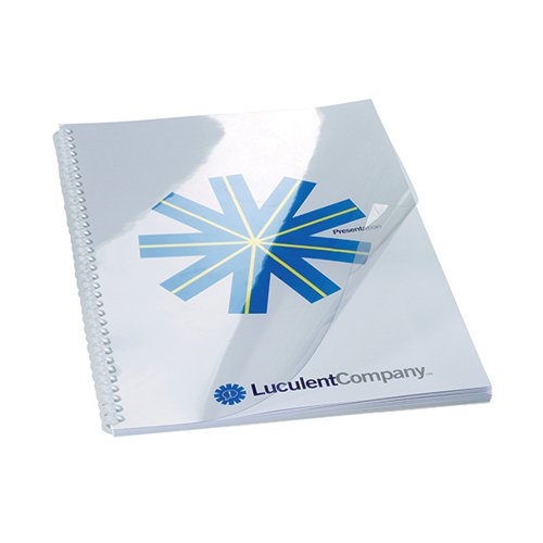 GBC HICLEAR A4 BINDING COVER 150 MICRON CLEAR (PACK OF 50) 4