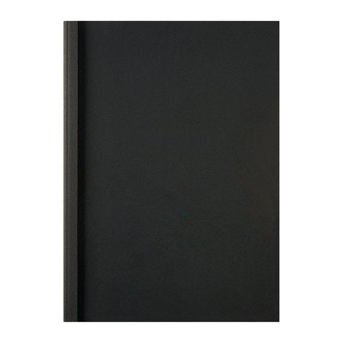 GBC LEATHERGRAIN THERMABIND A4 COVER 1.5MM BLACK (PACK OF 10