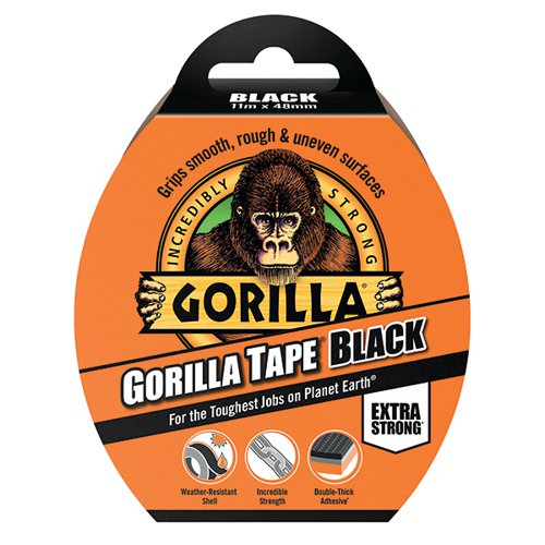 GORILLA TAPE 48MM X 11M BLACK 3044001