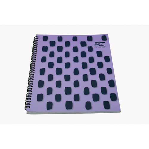 EUROPA SPLASH NOTEBOOKS 160 LINED PAGES A4+ PURPLE COVER (PA
