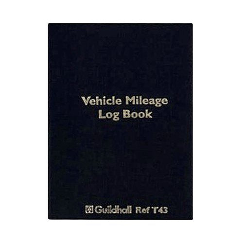 EXACOMPTA GUILDHALL VEHICLE MILEAGE LOG BOOK T43