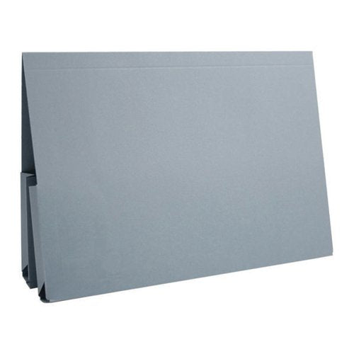 EXACOMPTA GUILDHALL LEGAL DOUBLE POCKET WALLET FOOLSCAP BLUE