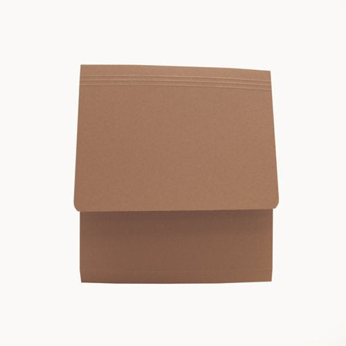 EXACOMPTA GUILDHALL DOCUMENT WALLET 285GSM A4 BUFF (PACK OF