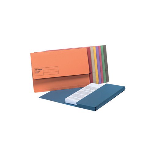 EXACOMPTA GUILDHALL DOCUMENT WALLET FOOLSCAP ASSORTED (PACK