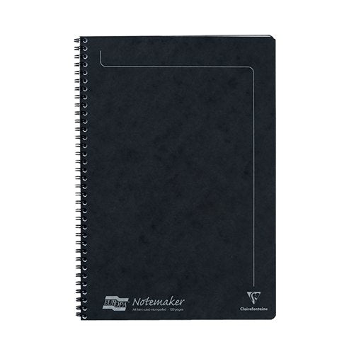 CLAIREFONTAINE EUROPA NOTEMAKERS NOTEBOOK A4 BLACK (PACK OF