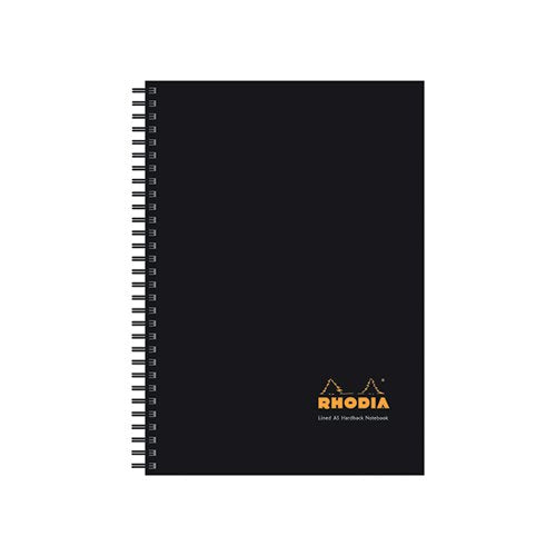 RHODIA BLACK A5 WIREBOUND BUSINESS BOOK (PACK OF 3) 119233C
