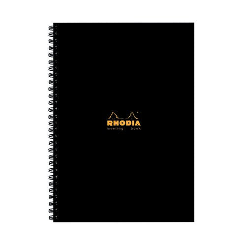RHODIA MEETING BOOK A4 WIREBOUND HARDBACK BLACK 160 PAGES (3