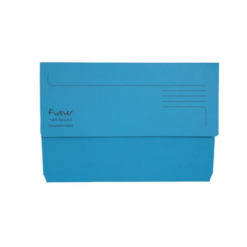 EXACOMPTA FOREVER DOCUMENT WALLET MANILLA FOOLSCAP BRIGHT BL