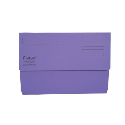 EXACOMPTA FOREVER DOCUMENT WALLET MANILLA FOOLSCAP BRIGHT PU