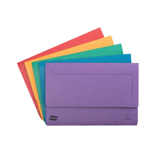 EXACOMPTA EUROPA POCKET WALLET FOOLSCAP ASSORTED A (PACK OF