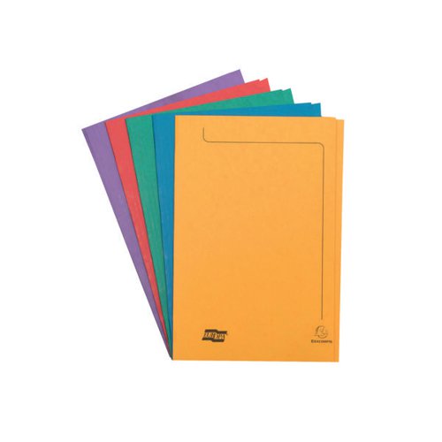 EUROPA SQUARE CUT FOLDER 300 MICRON FOOLSCAP ASSORTED (PACK