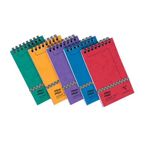 CLAIREFONTAINE EUROPA MINOR NOTEPAD 127X76MM ASSORTED A (PAC