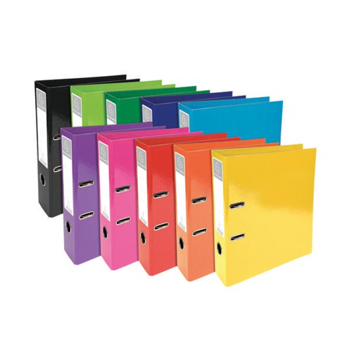 EXACOMPTA IDERAMA 70MM LEVER ARCH FILE A4 ASSORTED (PACK OF