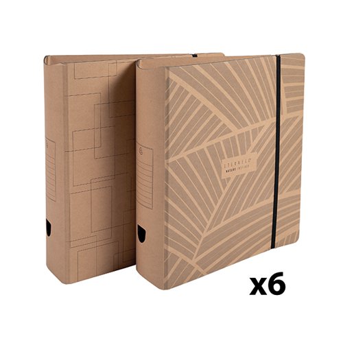 EXACOMPTA ETERNECO LEVER ARCH FILE 80MM A4 ASSORTED (PACK OF