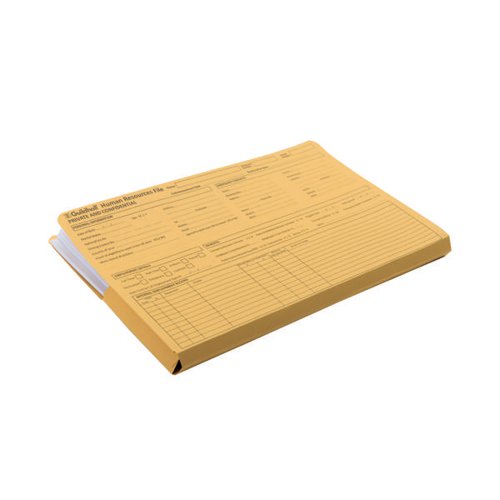 EXACOMPTA GUILDHALL PRE-PRINTED HUMAN RESOURCES FILE 315GSM