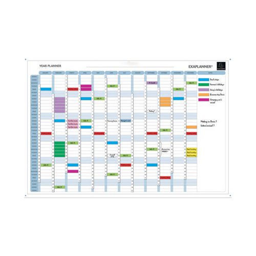 EXACOMPTA MAGNETIC PERPETUAL YEAR PLANNER (COMES WITH MAGNET