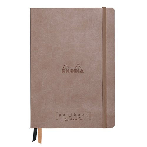 CLAIREFONTAINE RHODIARAMA CREATION DOT GOALBOOK A5 TAUPE 194