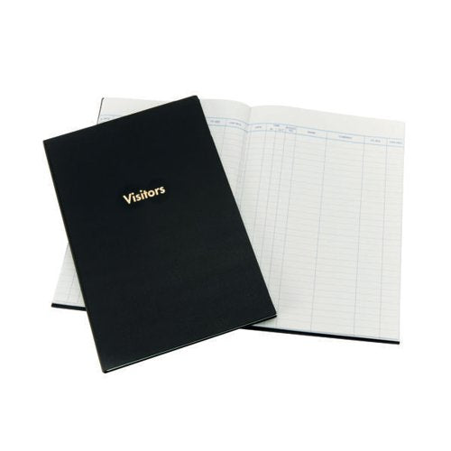 EXACOMPTA GUILDHALL COMPANY VISITORS BOOK 160 PAGES BLACK 18
