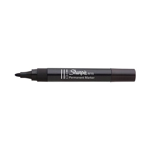 SHARPIE M15 PERMANENT MARKER BULLET TIP BLACK (PACK OF 12) S