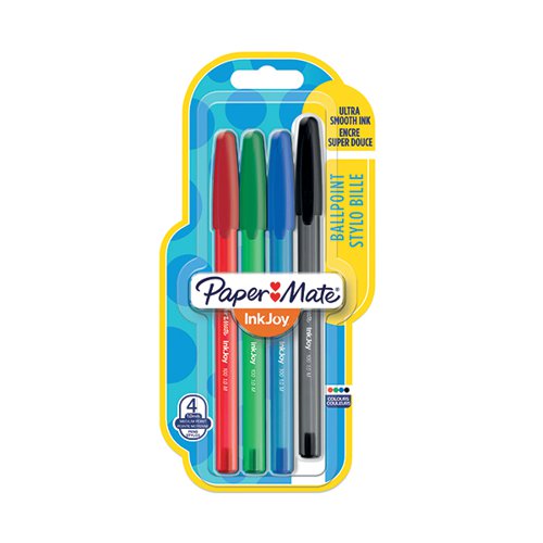 PAPERMATE INKJOY 100 CAPPED BALLPOINT PENS MEDIUM ASSORTED (