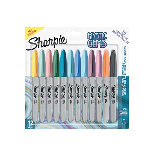 SHARPIE PERMANENT MARKER MYSTIC GEMS (PACK OF 12) 2157681