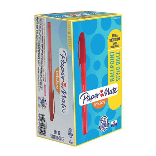 PAPERMATE INKJOY 100 BALLPOINT PEN MEDIUM RED (PACK OF 50) S0957140