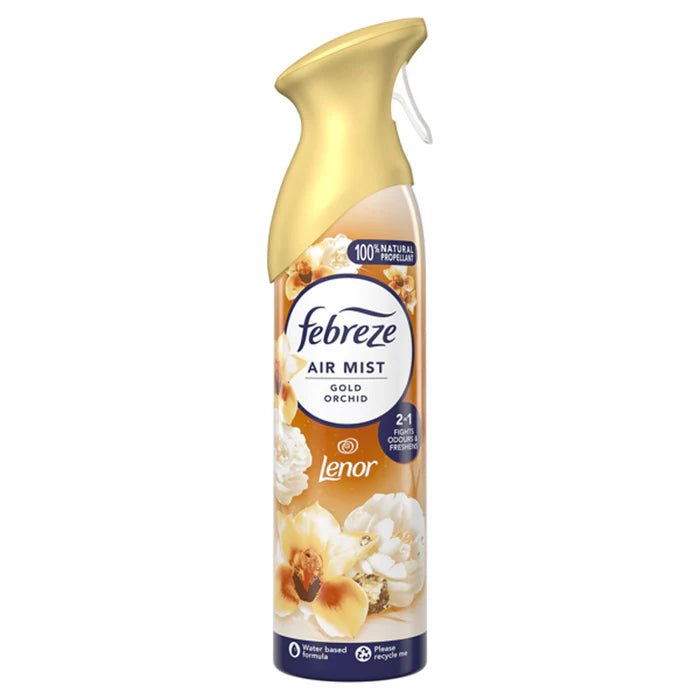 FEBREZE AIR SPRAY GOLDEN ORCHID (185ml) x 8