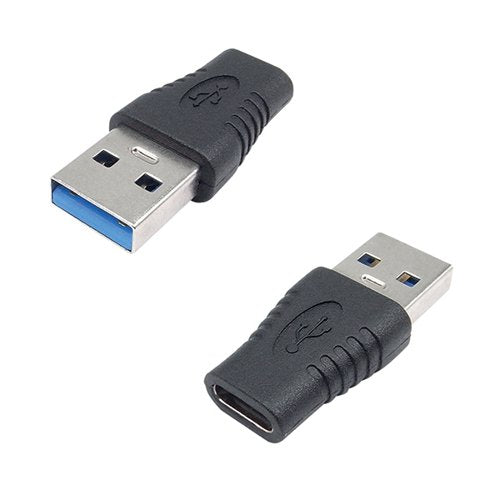 CONNEKT GEAR USB 3 ADAPTER A MALE TO TYPE C FEMALE + OTG BLACK 26-0420