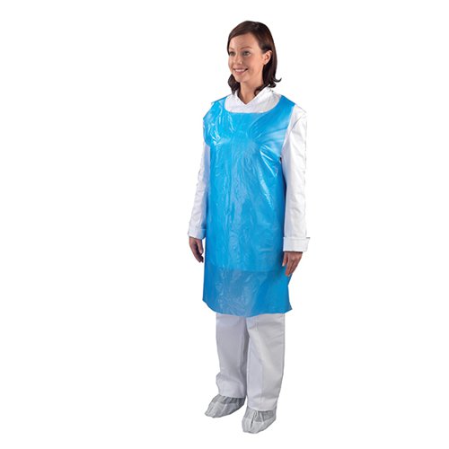 SHIELD DISPOSABLE APRONS ON A ROLL BLUE (1000 PACK) A2B/R