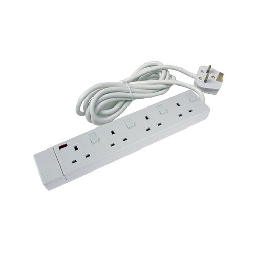 CED 4-WAY EXTENSION LEAD WHITE CEDTS4213IS