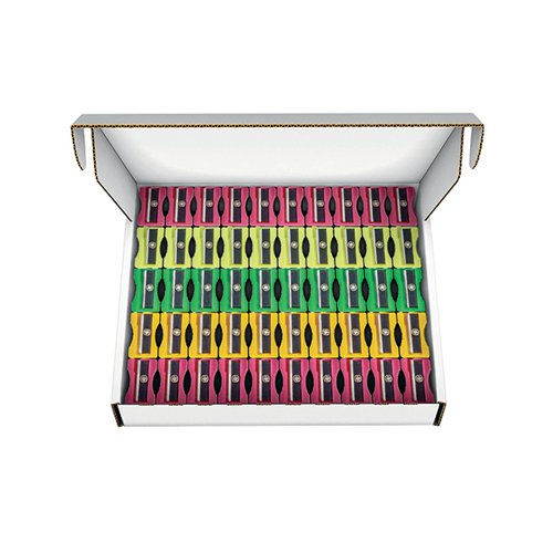 PLASTIC PENCIL SHARPENERS ASSORTED (100 PACK) 794300