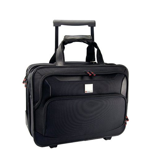 MONOLITH DELUXE NYLON WHEELED LAPTOP CASE BLACK 2372