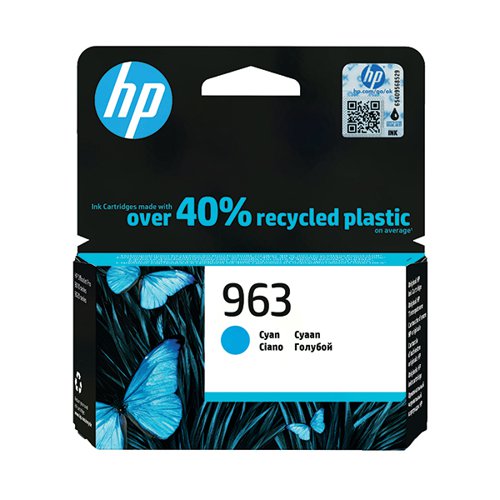 HP 963 ORIGINAL INK CARTRIDGE 10.74-ML CYAN 3JA23AE