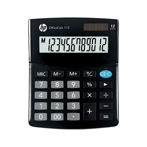 HP OFFICECALC 112 12 DIGIT SEMI-DESKTOP CALCULATOR HP-OC112/
