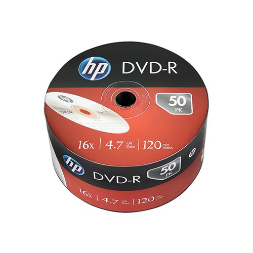 HP DVD-R 16X4.7GB WRAP (PACK OF 50) 69303