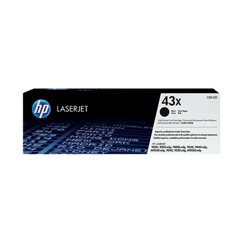 HP 43X ORIGINAL LASERJET TONER CARTRIDGE HIGH YIELD BLACK C8